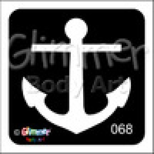 Glitter tattoo 068 Anchor Pack Of 5 (068 Anchor Pack Of 5)